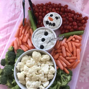 Our own Dill Veggie dip at the Baby, It's Cold Outside shower