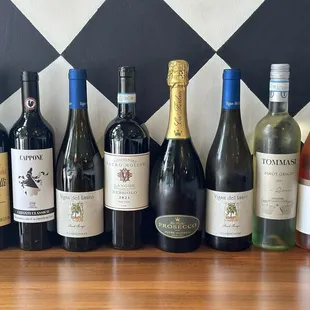 Nice Italian wine selection