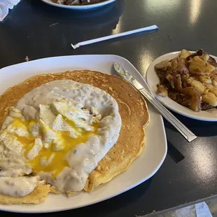Rocky Mount with eggs over easy.
