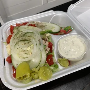 Tuna Salad with Ranch dressing.