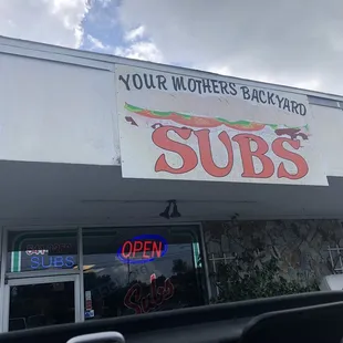 the outside of a subs store