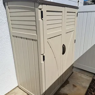 Storage Shed Assembly.