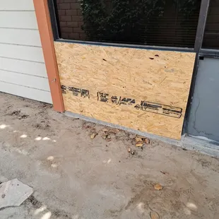 Broken Window? I offer Emergency Board Up Services.