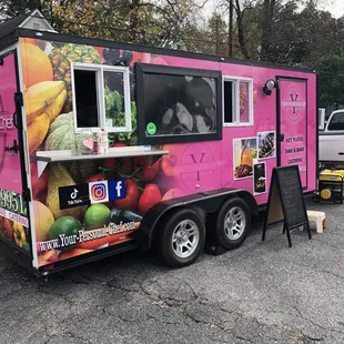 YPC! offers freshly prepared food on our PINK food truck!