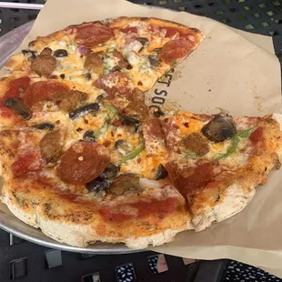 pizza, food