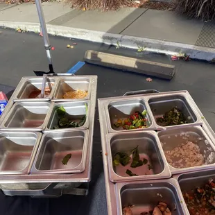 Salsa &amp; onions &amp; cheese &amp; cilantro &amp; tomatoes