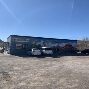 West parking lot
