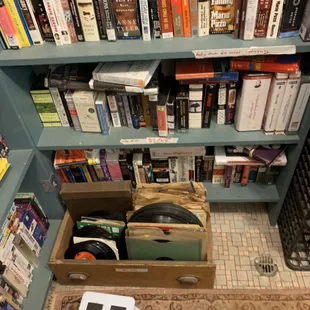 Audio books both on tape and CD formats.