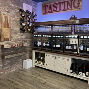 the tasting area