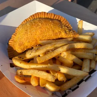 Beef Empanada &amp; Fries