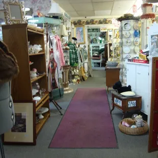 One of the center aisles, looking towards the back.