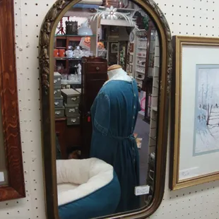 A pre-WWII art deco wall mirror!