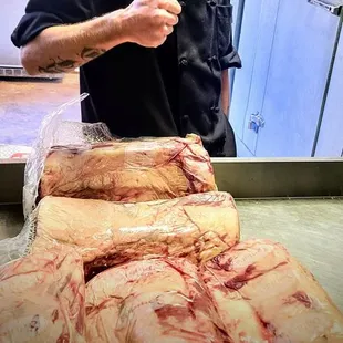 Weekend ribeye, time to get ready.