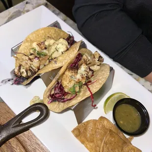 Chicken and Cauliflower Taco