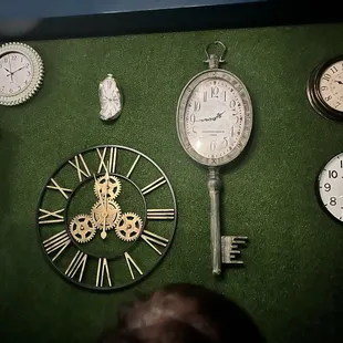 Wall of clocks in Alice