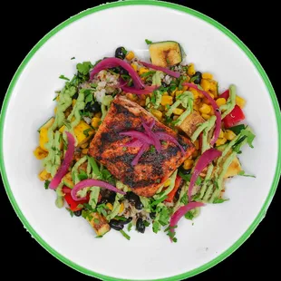 Excellent meals to enjoy in-store or delivered to your kitchen table - try this healthy and delicious Fajita Bowl.