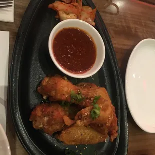 Korean fried chicken wings