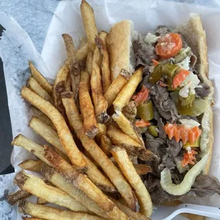 Italian Beef and Fries