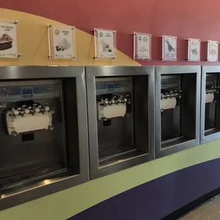 A wide variety of flavors to try.