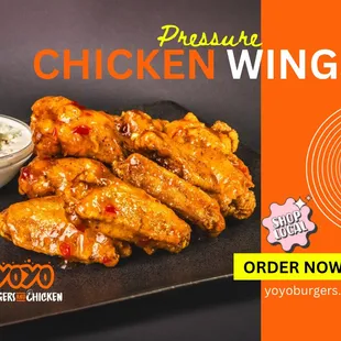 chicken wings and fried chicken
