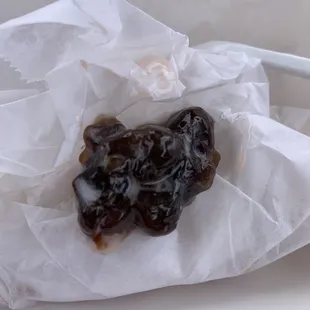 The melted Boba that was in my milk tea.