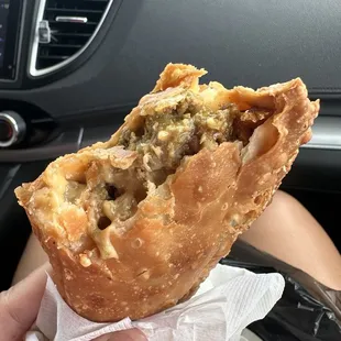 Pionono empanda so good (with beef + sweet plantain + cheese)