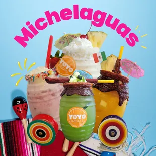 Delicious Aguas Frescas in a Vitrolitro cup.