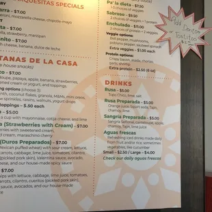 Menu at right
