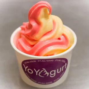 a cup of yogurt