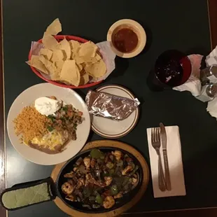 Mixed Fajitas (lunch menu) $12.49