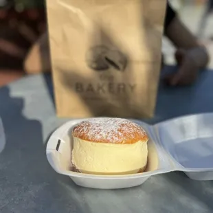 Banana milk donut