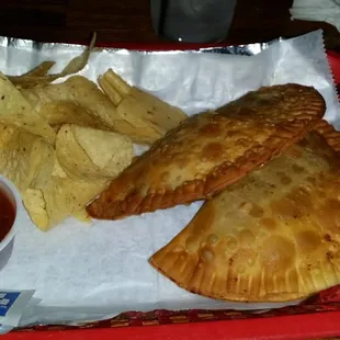 Empanadas...these are so delicious and very unexpected for the location. I order these every time I come here they are that good