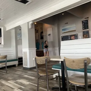 Inside dining area.