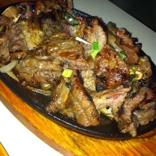 Sizzling kalbi ribs! Very tasty!