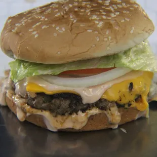 Desi Burger with Beef patty