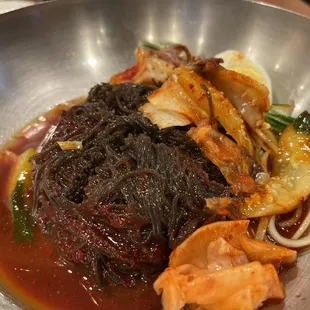 a bowl of food