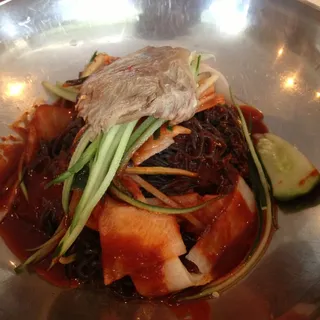 Black Noodle With Spicy Sauce