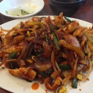 Spicy Squid With Vegetables