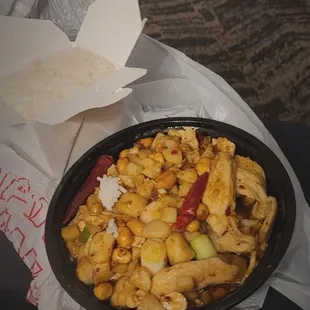 Kung Pao Chicken &amp; rice