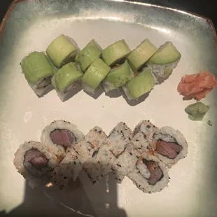 Deluxe spicy tuna roll, spicy tuna roll