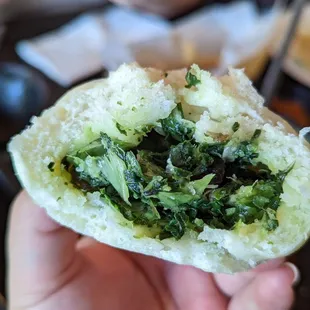 Mushroom and vegetable bao