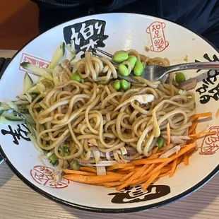 Noodles in Scallion Oil with Chicken
