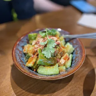 A7. Cucumber with Garlic Sauce