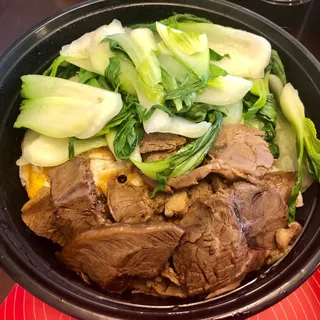 R3. Beef Over Rice with Poached Egg