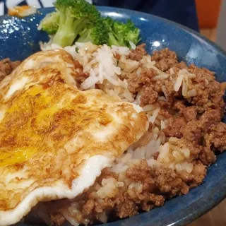 R1. Minced Pork Over Rice With Fried Egg