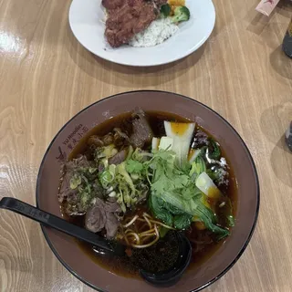 R5. Pork Chop Over Rice With Fried and Minced Pork
