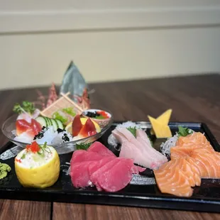 a variety of sushi