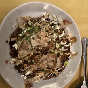 Okonomiyaki! Delicious!