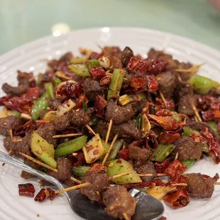 Cumin lamb skewers