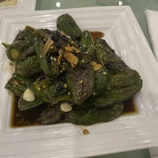 Pan Seared Green Chilies Pepper
